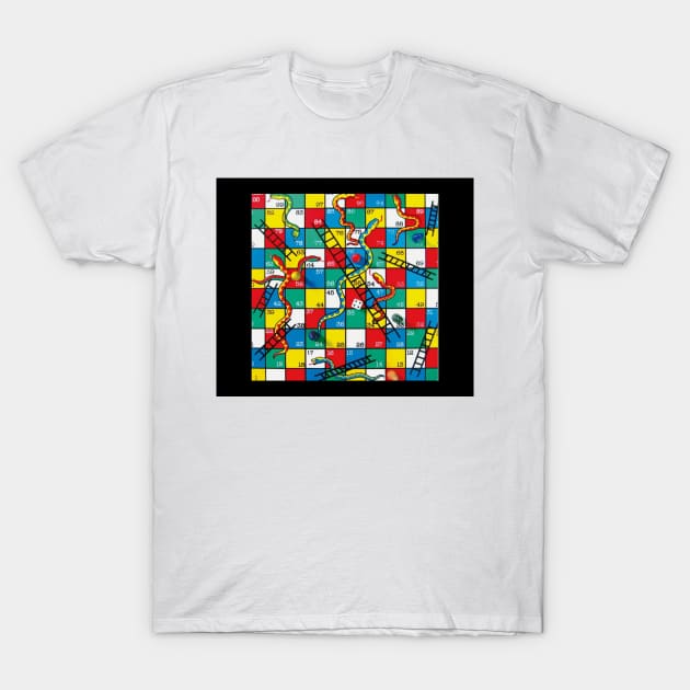 Snakes and Ladders Game3 T-Shirt by daghlashassan